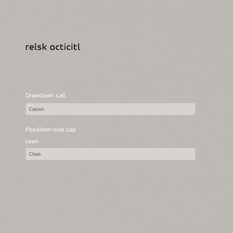 Risk control configuration panel showing drawdown and position-size fields